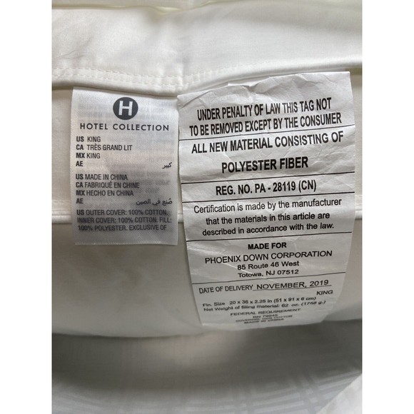 Hotel Collection King Luxe Down Alternative Medium-Support Pillow - Picture 7 of 13